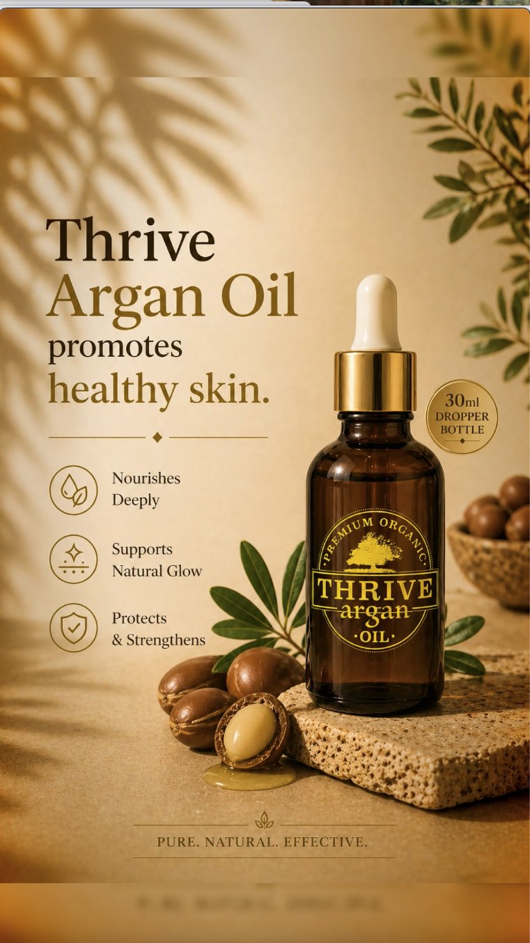 Thrive Argan Oil — 30ml Dropper - Image 4