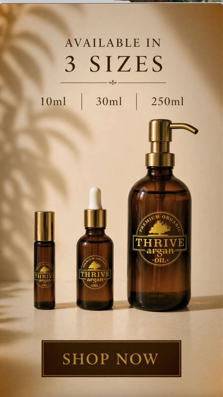Thrive Argan Oil — 250ml Pump - Image 7